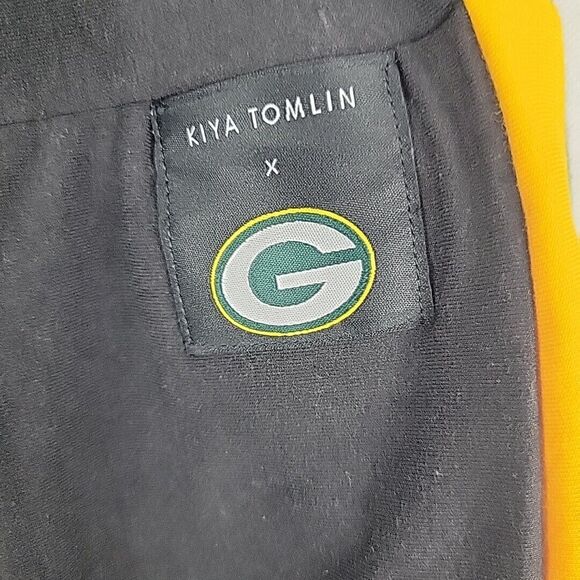 Kiya Tomlin x NFL Green Bay Packers Joggers Womens 2XL High Waist Bamboo Pants - Picture 3 of 9